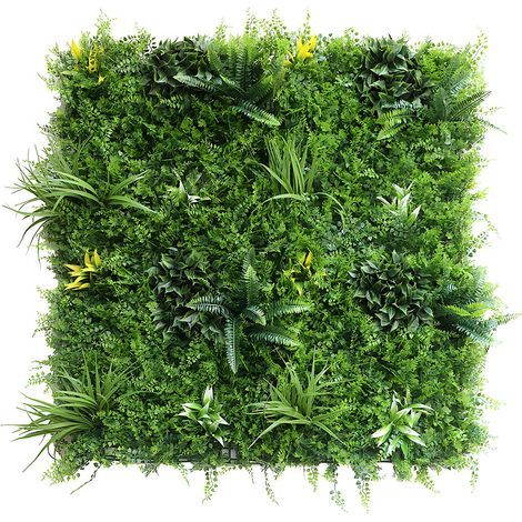 Mur végétal synthétique vert - pack de 1m² - NEWRY