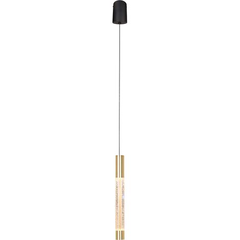 Hängeleuchte - messing - Alisio - glas metall - Ø 8cm - LED - (1/4)