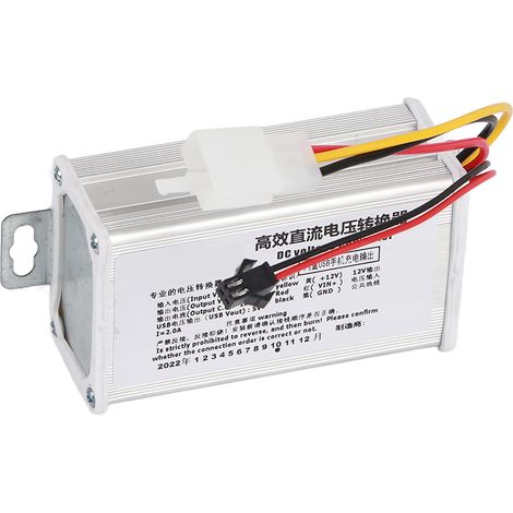 DC Converter Step Down Power Supply Module 24V‑72V to 12V10A & USB Output 5V2A