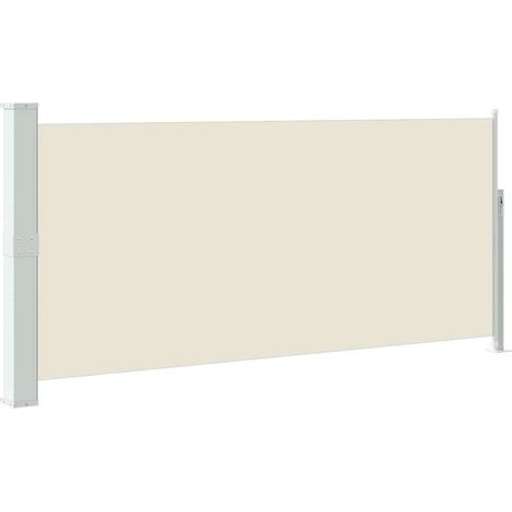 Side Awning Cream, Green Grey vidaXL