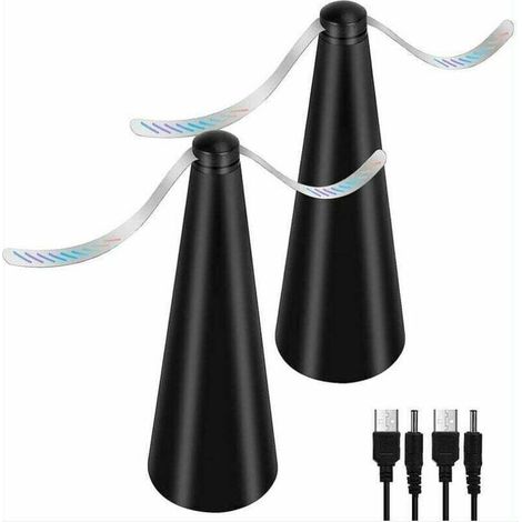 Ventilateur Anti-Mouche, Lot de 2 répulsifs Anti-moustiques sans Utiliser de Produits Chimiques, pour éloigner les mouches et les insectes de la nourriture, pour Camping Salle à Manger Jardin (1/4)