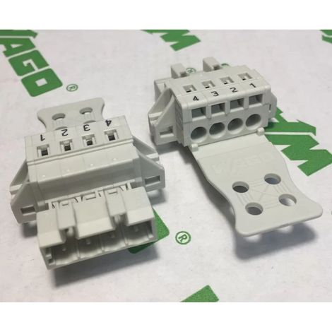 Wago 721-604/019-044/033-000 - 4 pole male plug - 5mm pitch - 4 wires 2.5mm