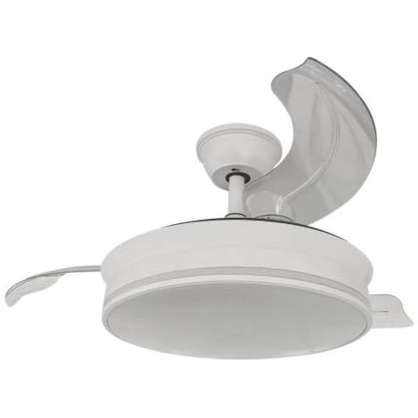 Ventilateur de plafond Ø92 cm avec moteur DC 59 W, pales rétractables et lumière LED 2200 lm réglable 3000–6000 K pour usage domestique (1/5)