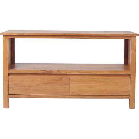 Meuble sous vasque en teck - 135 cm - KETAPANG (1/5)