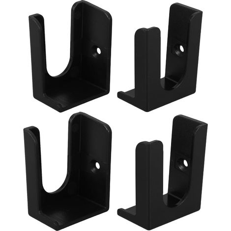 Support mural pour balance (lot de 4) – Rangement sous bureau – Support compact pour pèse-personne – Fixation par adhésif ou vis – Idéal pour la maison, la salle de sport, la salle de (1/5)