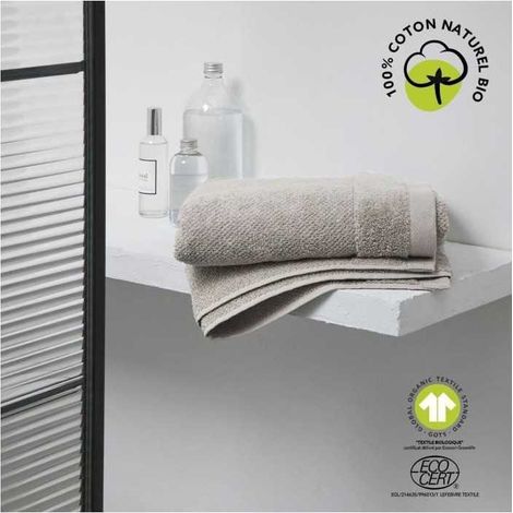 Today Badetuch Beige 70 x 130 cm Bio Baumwolle (1/3)