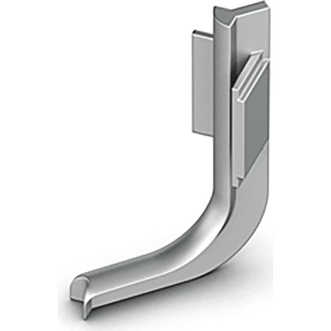 Hettich Griffmulde-Innenecke, 90°, Canis L, 9210117, Aluminium silber (1/3)