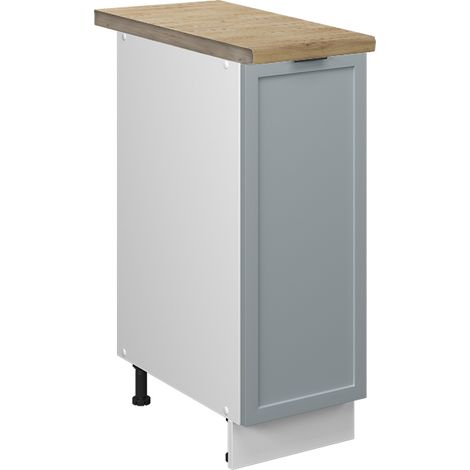 Armadio cucina dispensa alto Fame-Line, Blu-grigio chiaro, 30 cm , PL Rovere, Vicco
