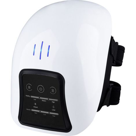 Heated knee massager, cordless, knee massager with LED screen, infrared, portable, rechargeable for swollen and painful joints, deep heat (1/5)