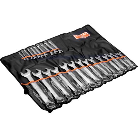 Bahco Satz metrische Ring-Maulschlüssel - 24-tlg./Kunststofftasche, 6-36 mm (1/4)