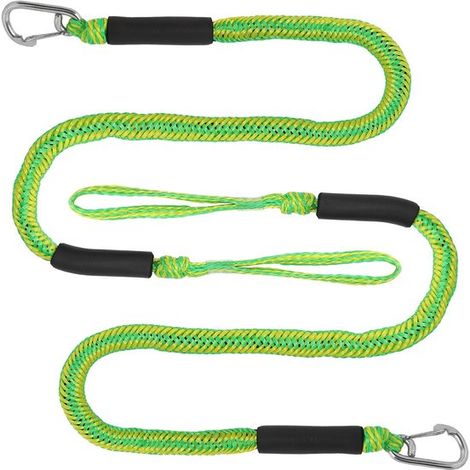 2 x Cuerdas elásticas de amarre para barco，Cuerda de amarre de liberación rápida de 10 cm con argolla y gancho，ideal para lanchas a motor y yates (1/5)