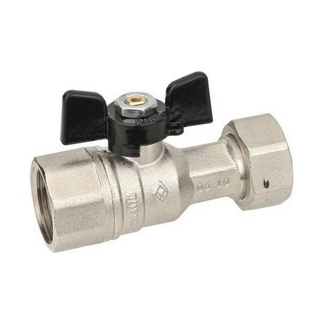 "VALVOLA A SFERA PASSAGGIO TOTALE FEMMINA CON DADO GIREVOLE FIV 3/4""""F x 3/4""""D - PN40"