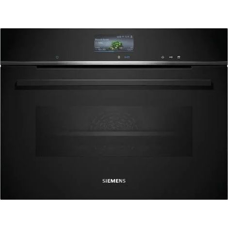 horno mixto vapor integrado 47l 60cm a+ hidrólisis negro - CS736G1B1 - Siemens -