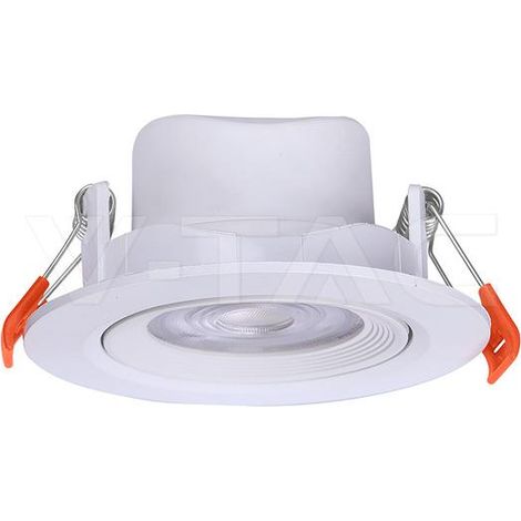 FARETTO LED DA INCASSO ROTONDO 7W ORIENTABILE CCT COLORE BIANCO
