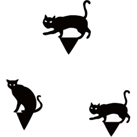 Set aus 3 metallenen, silhouettenförmigen Gartenpflöcken (1/5)