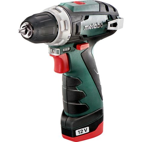 Trapano a batteria Metabo PowerMaxx BS con 2 batterie da 2,0 Ah + caricabatterie in scatola