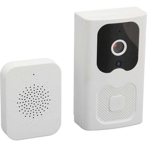 Sonnette Vidéo Intelligente Sans Fil Surveillance à Distance Wifi HD Vision Nocturne Appels Bidirectionnels (1/4)