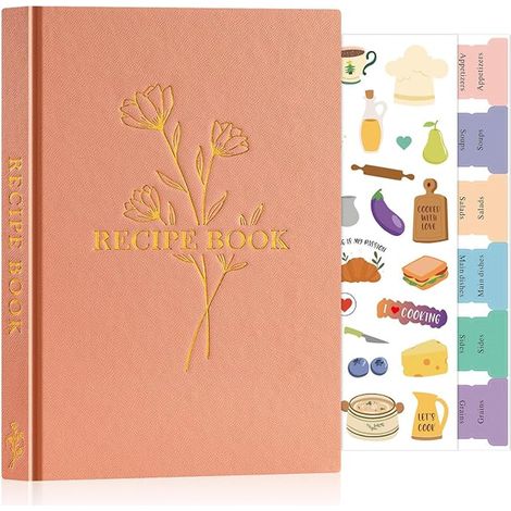 Recipe Journal A5 Recipe Book Kitchen Blank Recipe Book Recipe Book Cookbook Pink English