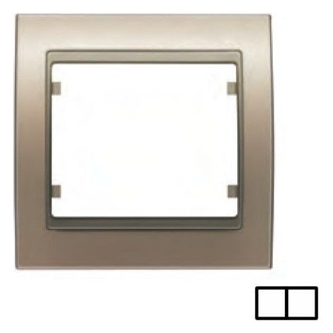 Cornice 2 elementi BRONZO NEBBIA BJC Mega 22002-BN
