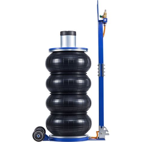 Cric pneumatique quadruple de 6 tonnes, levage jusqu'à 673 mm avec colonne surélevée, poignée réglable et patin en caoutchouc épais, levage rapide en 2 à 5 secondes pour voitures, SUV, pick-up et répa (1/5)