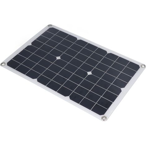 Kit Panneau Solaire Flexible 20W, sans batterie, pour camping-car, bateau, van et usage extérieur, pliable et léger, chargeur photovoltaïque étanche. (1/5)