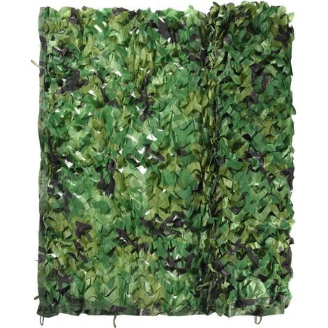 2 rouleaux de filet forestier 3 x 3 m, tissu Oxford, pare-soleil, idéal pour camping, décoration de fête ou jardin (1/4)