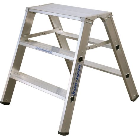 Iller Aluminium Montagebock Arbeitstritt 2x2 Stufen