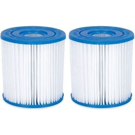 Lot de 2 cartouches filtrantes pour piscine modèle D FD2133 BESTWAY I (1/5)