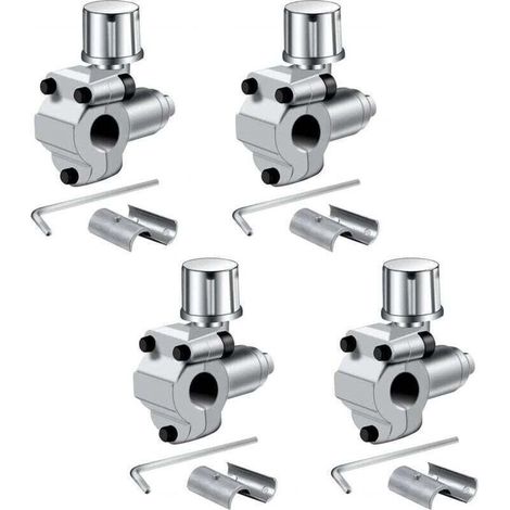 Valves de piercing BPV-31 pour réfrigérateur de climatisation - compatibles avec les tuyaux de 1/4, 5/16, 3/8", remplace BPV31, BPV31D, GPV14, GPV31, GPV38, GPV56, MPV31/paquet de 4 (1/4)