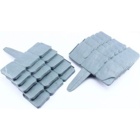 Lot de 10 bordures de jardin pliables effet pierre orange patchwork (1/5)