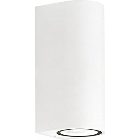 Applique esterno gea led vejo b ges903 gu10 led ip44 moderno lampada parete biemissione (1/5)