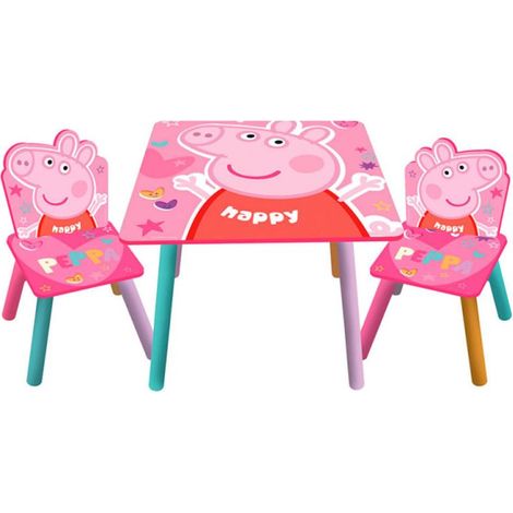 Infantil - Peppa Set mesa + 2 sillas