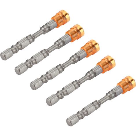 Juego de puntas magnéticas Phillips PH2 para tornillos de paneles de yeso, vástago de 1/4 de pulgada (amarillo) (1/5)