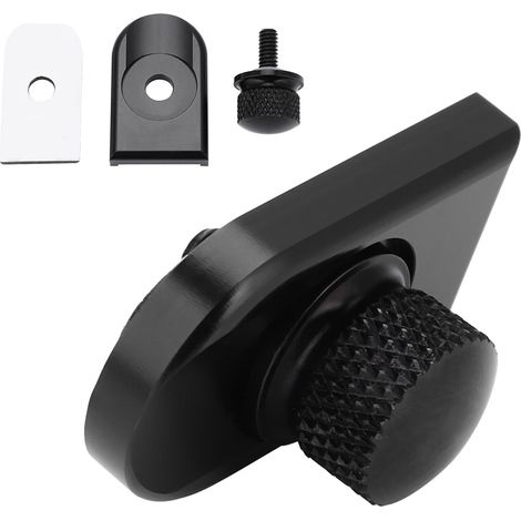 Aluminium-Motorradsitzschraube, aufschraubbare Montageabdeckung für Modelle 96-17, schwarz