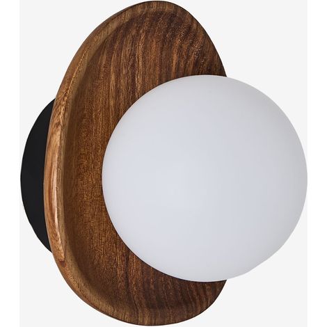 Lampada da parete Freidy in legno di acacia SKLUM (1/5)