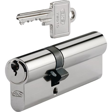 Cilindro doppio profilato PZ 8812 45/65mm NuG con entrambi i fori di chiusura.3 chiavi diverse
