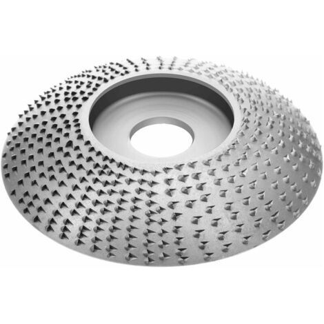Muela de madera, muela de carburo de tungsteno, disco de amoladora para esculpir, disco abrasivo para herramienta de fijación de 5/8 pulgadas, amoladora angular para pulir, esculpir y lijar (plata) (1/5)