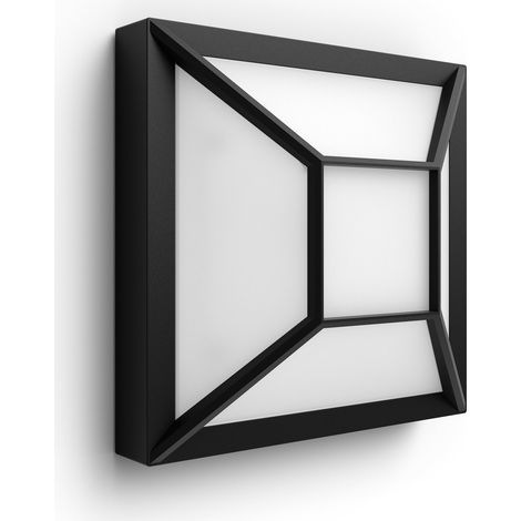 Mygarden Applique 1739330p0 – éclairage extérieur – Applique murale, noir, blanc, aluminium, contemporaine, 1 ampoule (s), 12 W) (1/2)