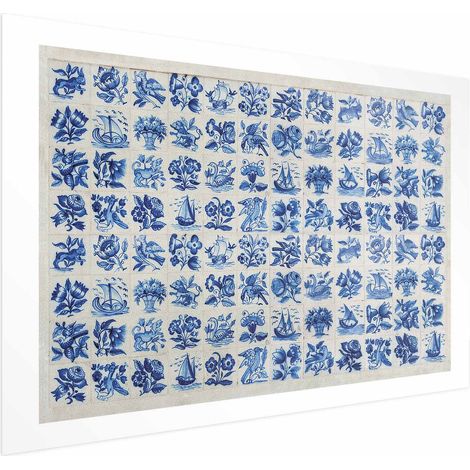 Poster - Azulejos - piastrelle di ceramica tradizionali portoghesi (1/4)