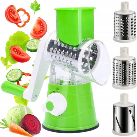 Cortadora, ralladora, rallador manual, picadora de verduras, accesorios para rallar (1/5)