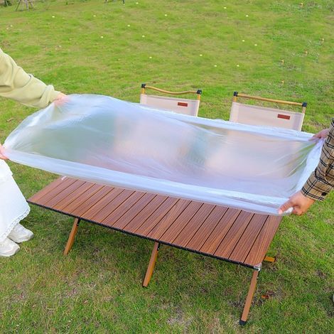 10 pièces épaisses Housses anti-poussière Couverture transparente Couverture élastique de protection Réutilisable pour appareils ménagers, meubles, tables(60X120cm)