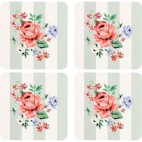 Cath Kidston Feels Like Home Set of 4 Cork Backed Coasters (1/5)
