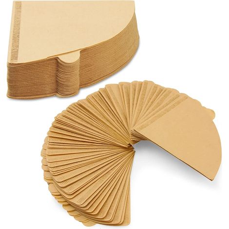 100 V60 Kegel-Kaffeefilter aus Papier – Natürliche Filter für Kaffeemaschinen – Einwegfilter Nr. 2 (1/5)