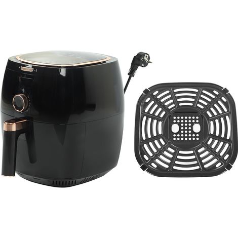 Friteuse à air 2400W 7L Grande Capacité Finition Brillante Four à air chaud pour Frites Rôtis Réchauffe Déshydrate Prise EU 220V (1/5)