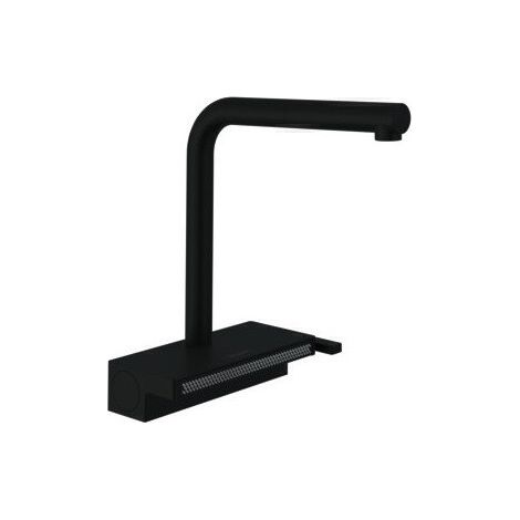 Mitigeur d'évier HG AQUNO Sel 2 DN 15 m bec extractible 2jet noir mat