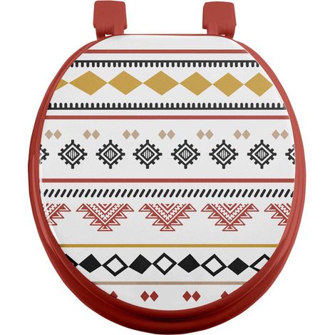 Abattant WC charnieres plastique ethnic esteban (1/4)