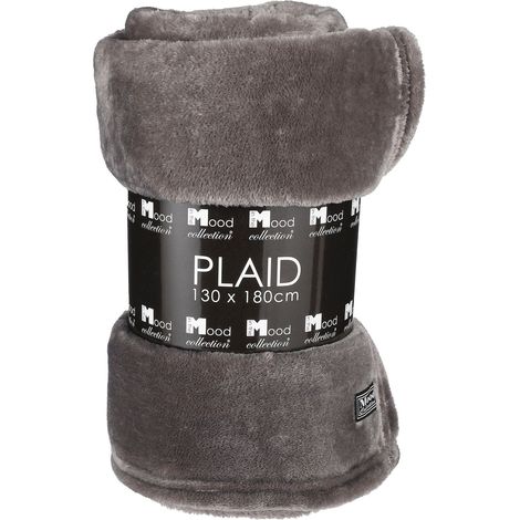 Mica Decorations Plaid Anthracite H1xl130xL180cm (1/4)