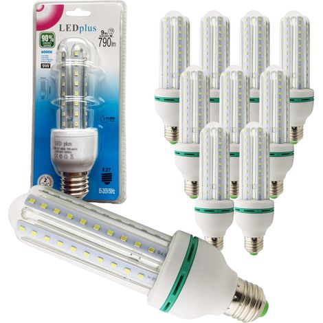 Lámpara wellhome pk7670 LED 9W 6000K 10 unidades (1/5)