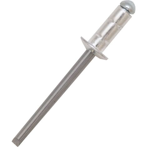 Rivet Aluminium Gris longueur 10mm diamètre 4mm ( Prix pour Sachet de 100 )