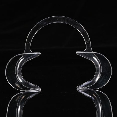 10 écarteurs dentaires jetables, transparents, de type C, grande taille